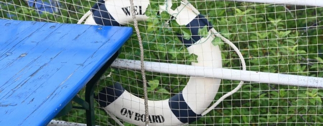 Rettungsring im Trocknen